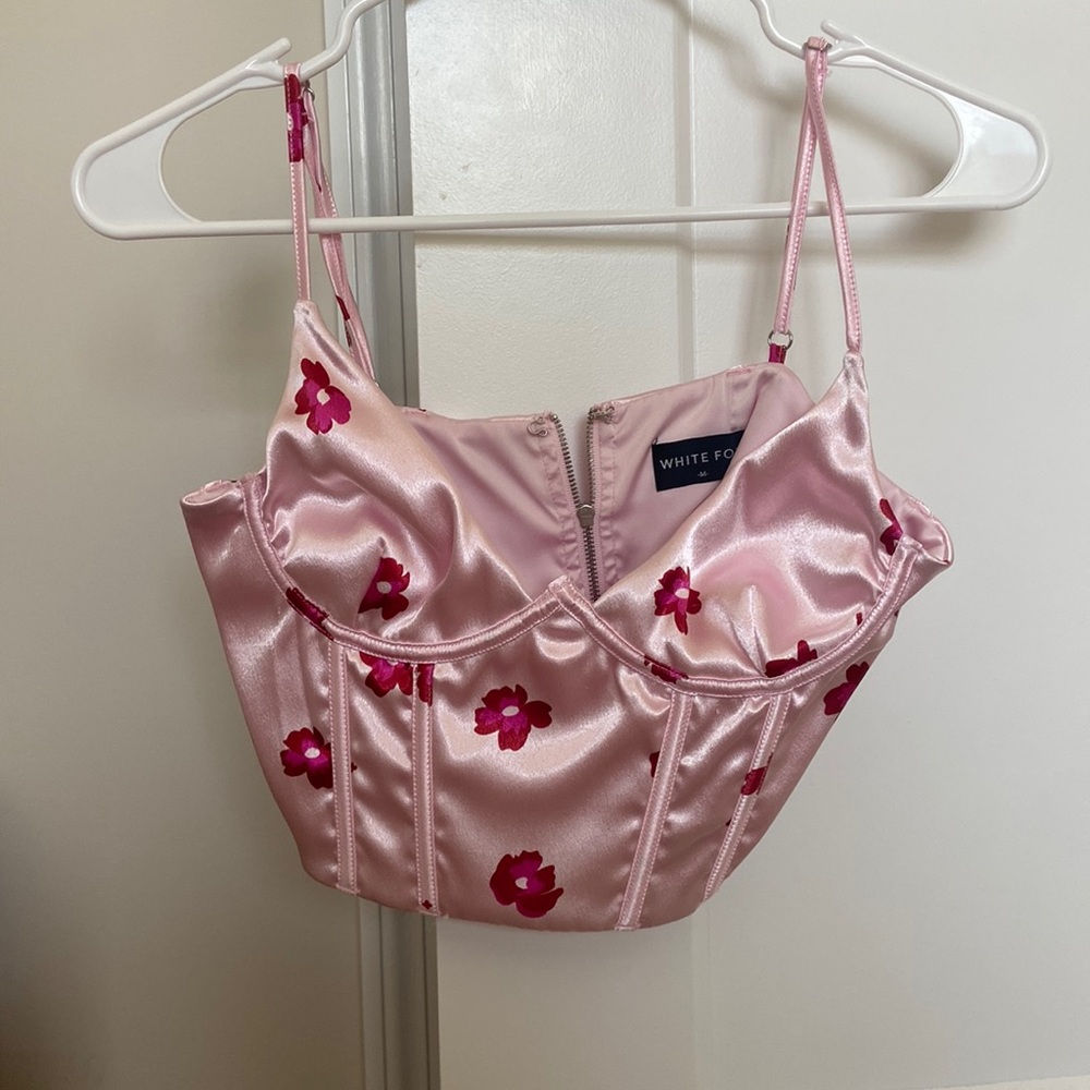 Flower corset top